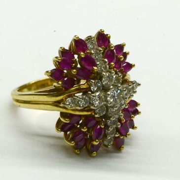 Ruby diamond ring 001