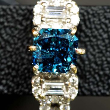 Aquamarine Diamond Ring